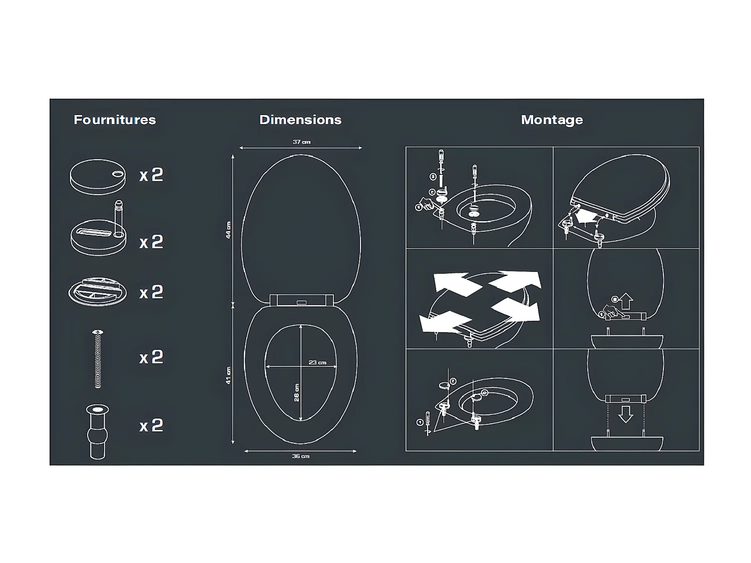 Abattant WC Thermodur COEUR