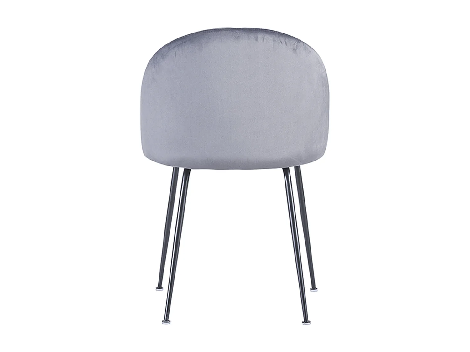 Packs Sillas Comedor - Pack 4 Sillas Black Dalnia Terciopelo - Gris oscuro