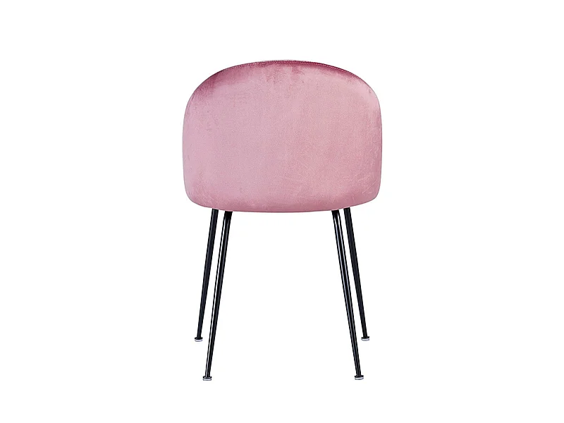 Packs Sillas Comedor - Pack 2 Sillas Black Dalnia Terciopelo - Rosa