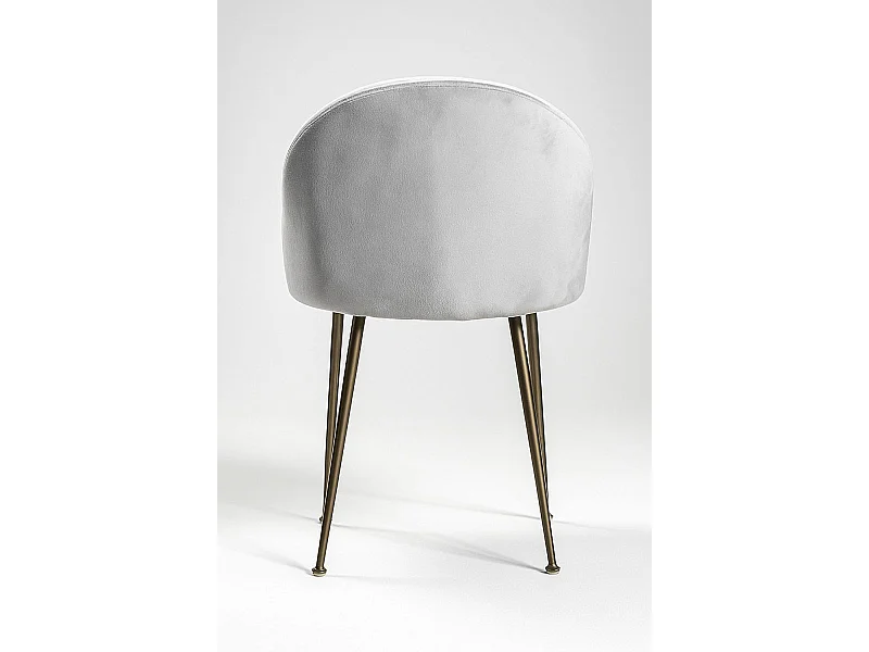 Packs Sillas Comedor - Pack 6 Sillas Black Dalnia Terciopelo - Gris claro