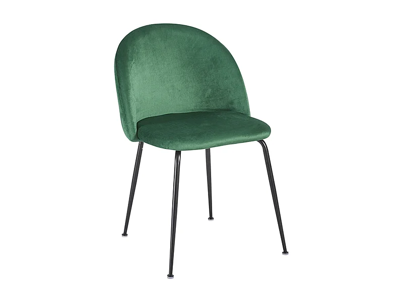 Packs Sillas Comedor - Pack 6 Sillas Black Dalnia Terciopelo - Verde