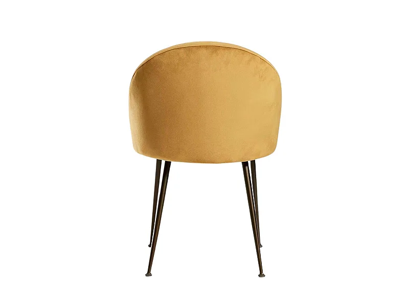 Packs Sillas Comedor - Pack 6 Sillas Black Dalnia Terciopelo - Marrón Claro