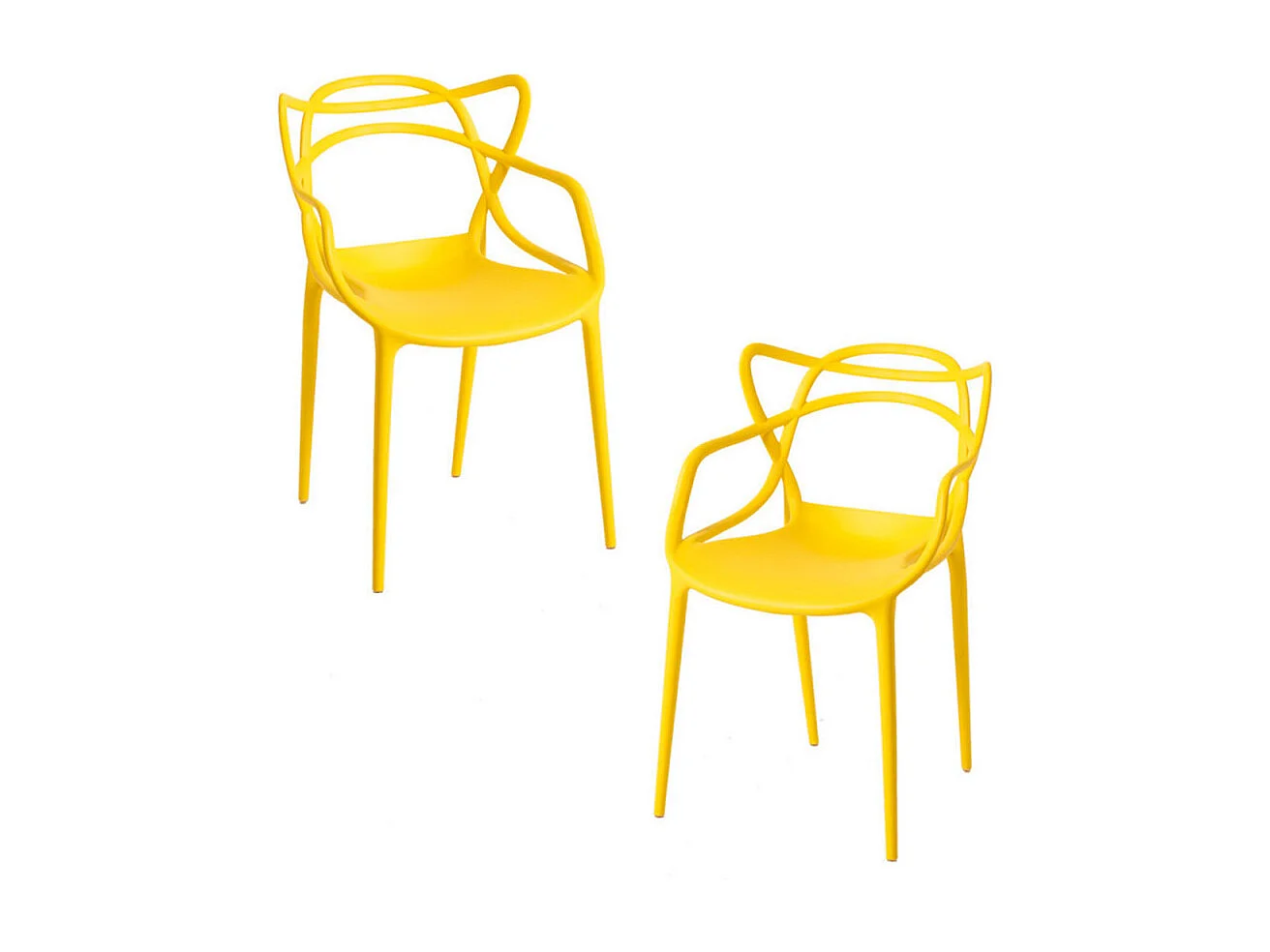 Packs Sillas Jardín - Pack 2 Sillas Korme - Amarillo