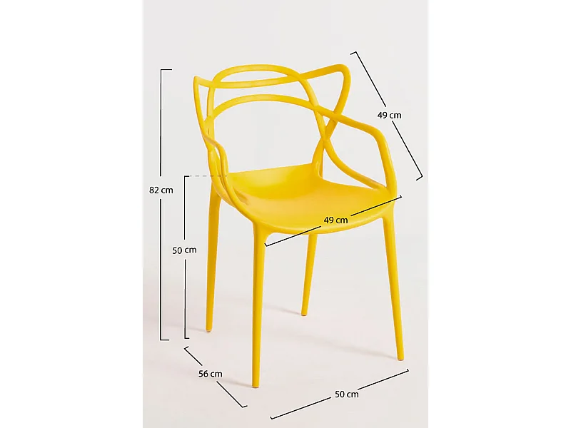Packs Sillas Jardín - Pack 2 Sillas Korme - Amarillo