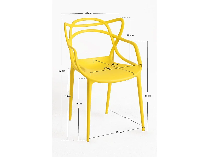 Packs Sillas Jardín - Pack 2 Sillas Korme - Amarillo