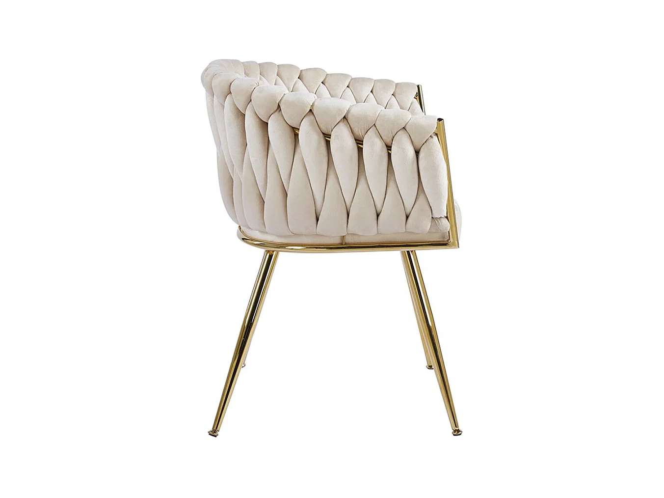 Sillas Comedor - Silla Widny Golden Terciopelo - Beige