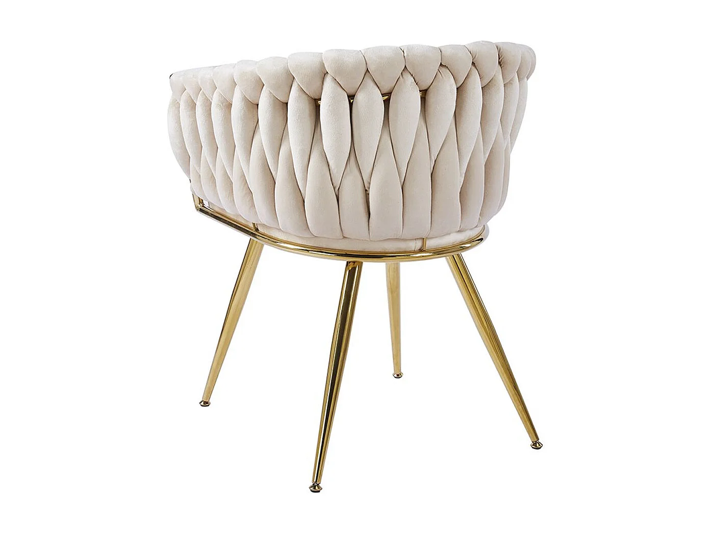 Sillas Comedor - Silla Widny Golden Terciopelo - Beige