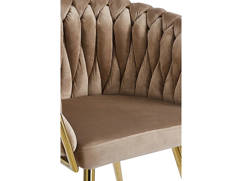 Sillas Comedor - Silla Widny Golden Terciopelo - Champán