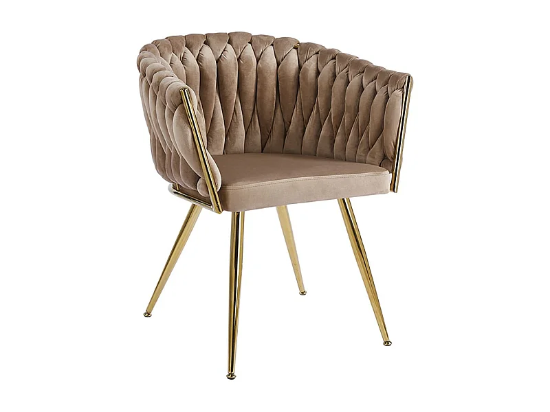 Sillas Comedor - Silla Widny Golden Terciopelo - Champán