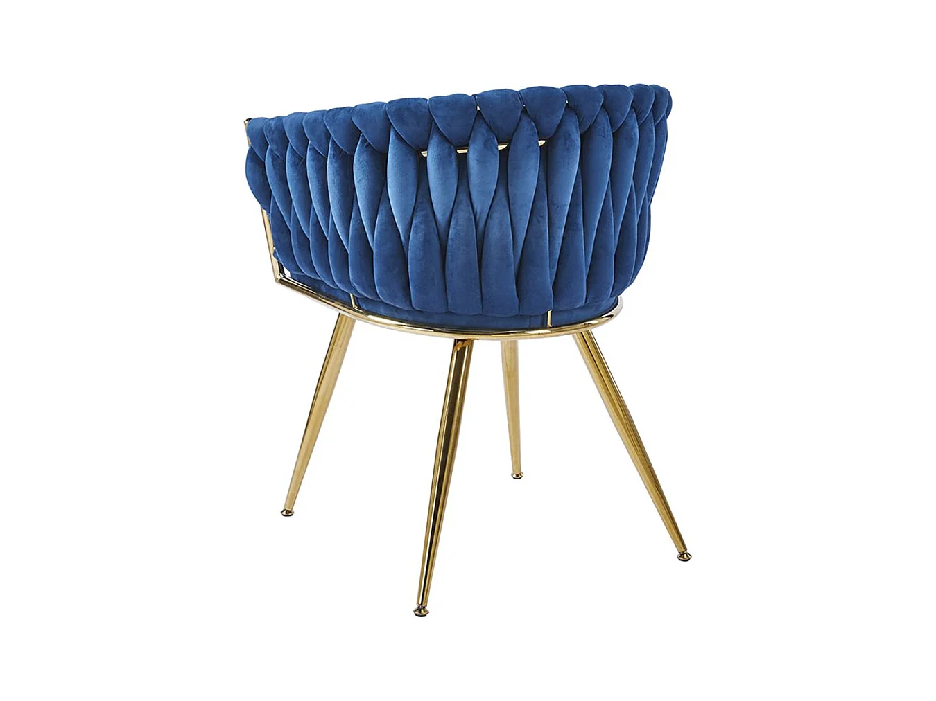 Sillas Comedor - Silla Widny Golden Terciopelo - Azul