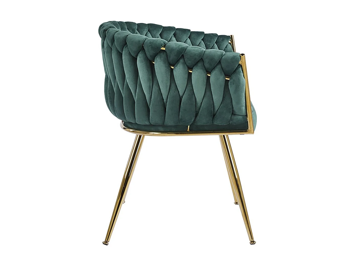 Sillas Comedor - Silla Widny Golden Terciopelo - Verde