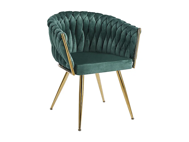 Sillas Comedor - Silla Widny Golden Terciopelo - Verde
