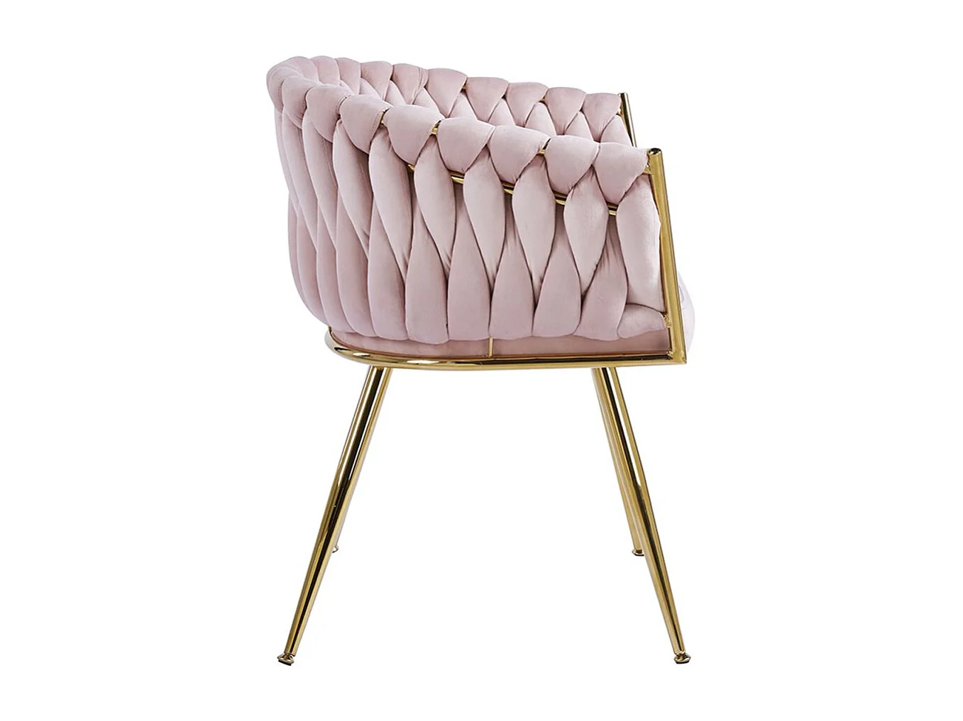 Sillas Comedor - Silla Widny Golden Terciopelo - Rosa