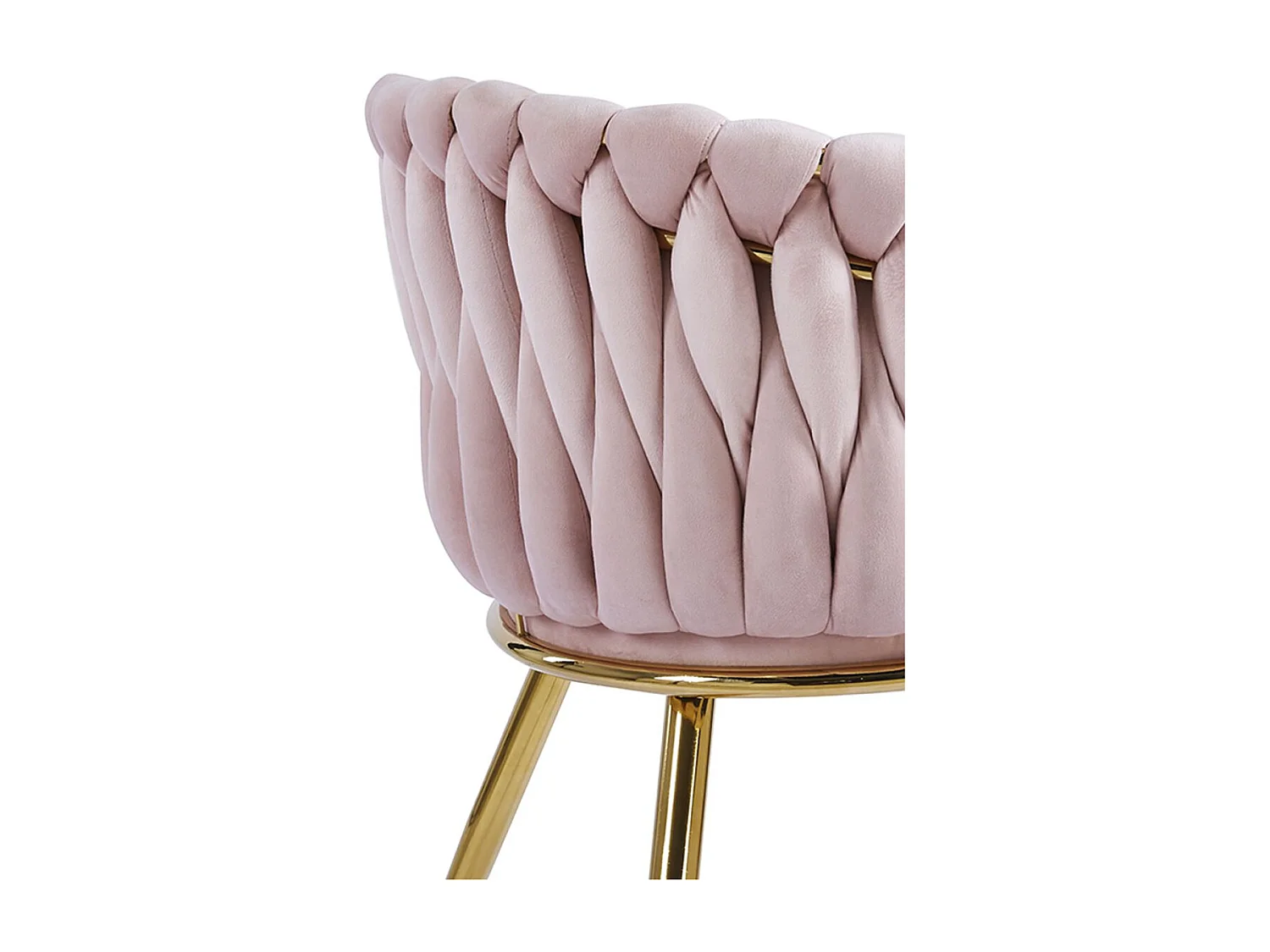 Sillas Comedor - Silla Widny Golden Terciopelo - Rosa