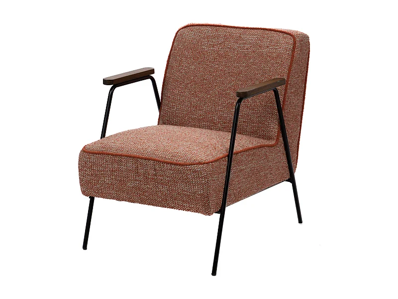 Fauteuil Huggy chiné orange