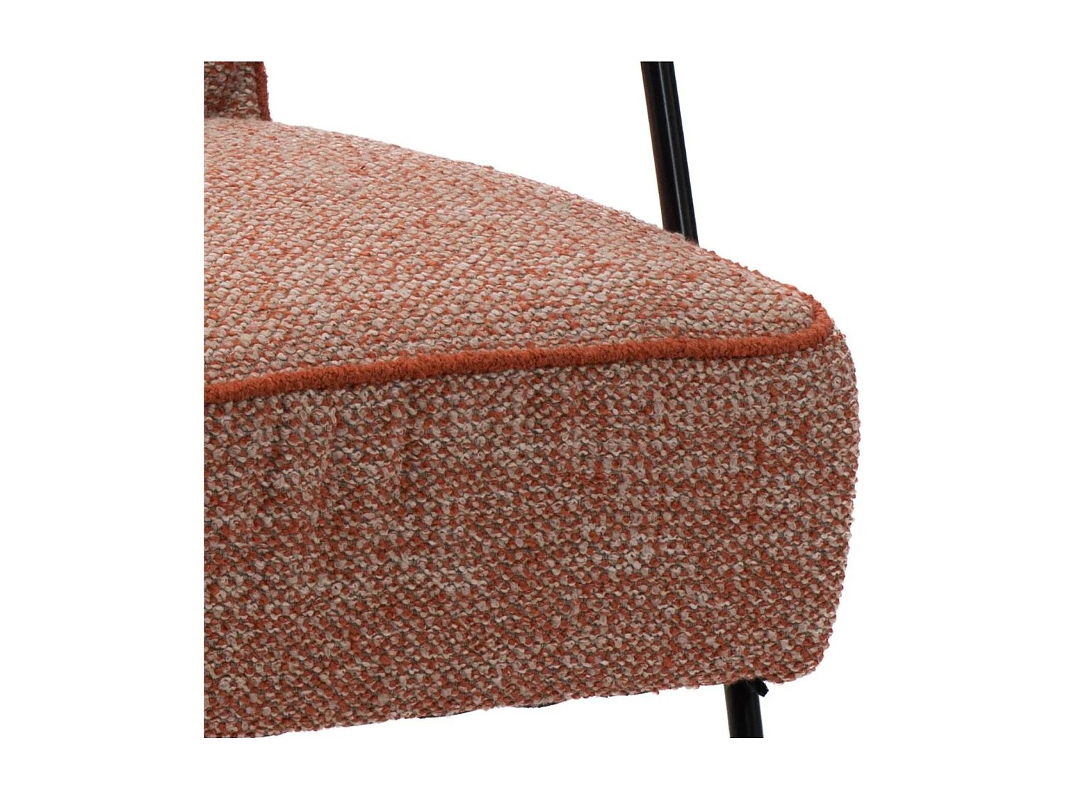 Fauteuil Huggy chiné orange