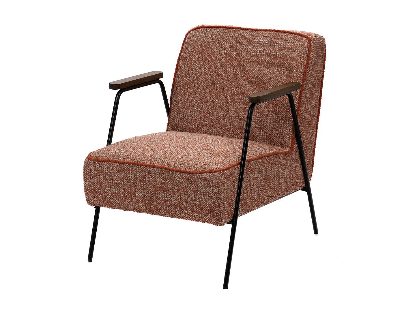 Fauteuil Huggy chiné orange