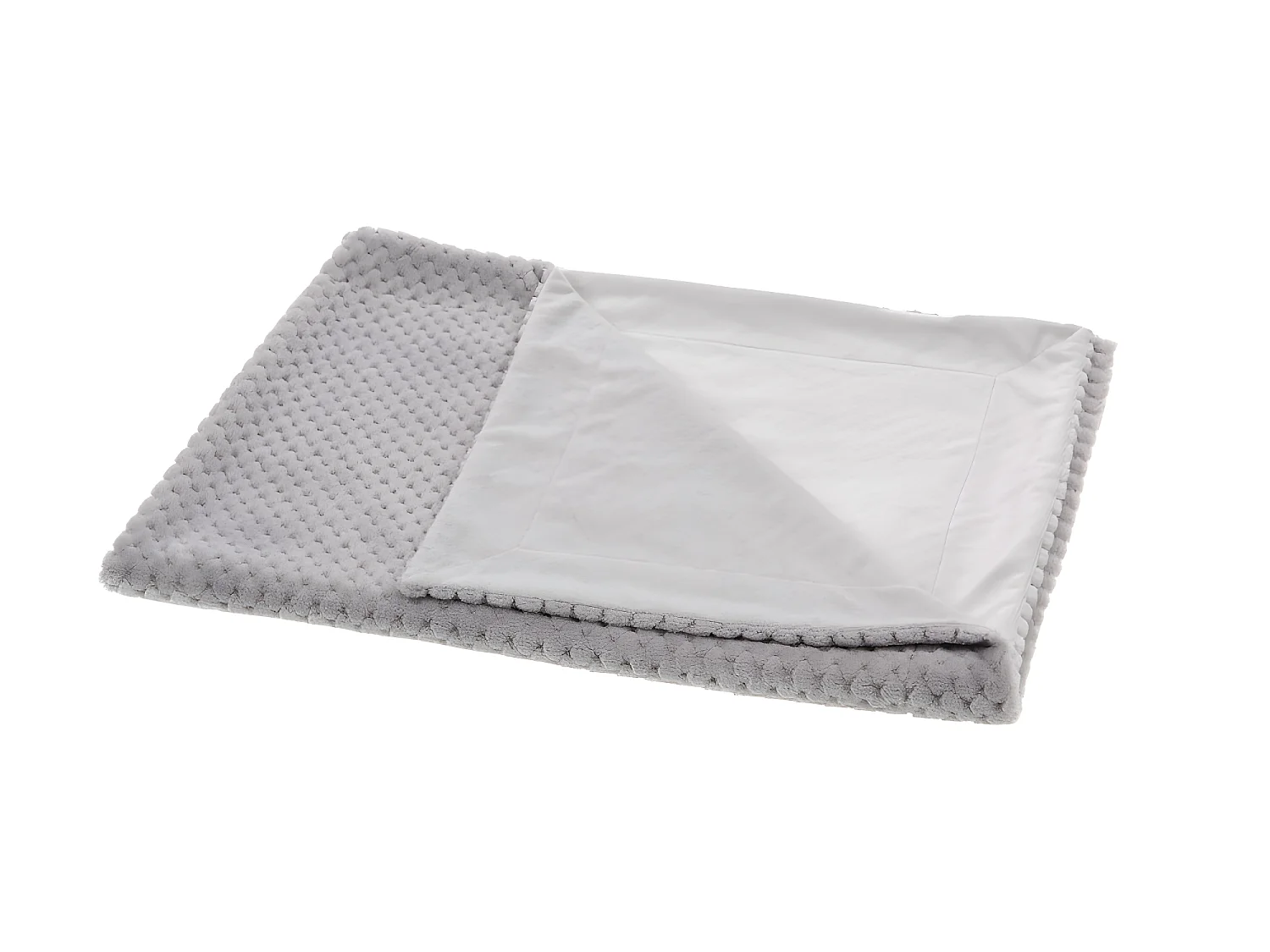 Plaid enfant rétro gris 100x75 cm