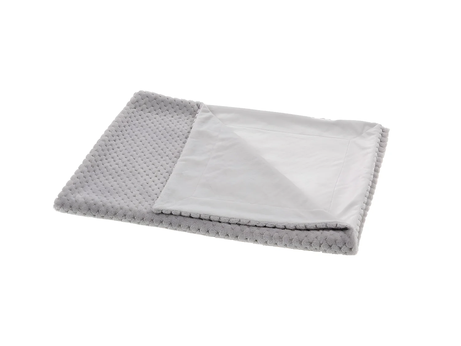 Plaid enfant rétro gris 100x75 cm