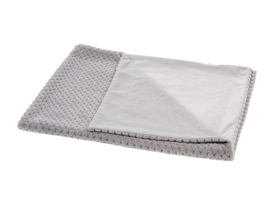 Plaid enfant rétro gris 100x75 cm