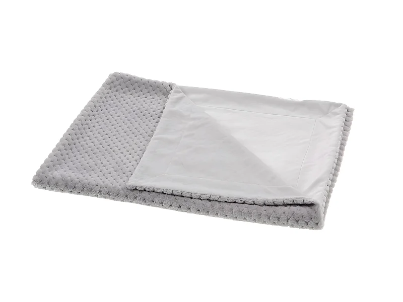 Plaid enfant rétro gris 100x75 cm