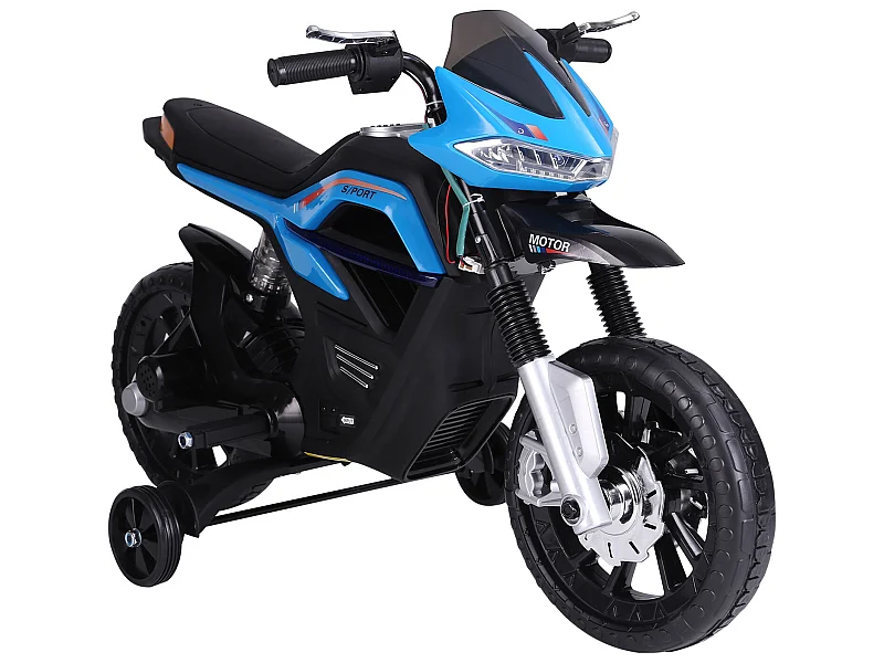 Moto eléctrica infantil azul 105x52,3x62,3cm HOMCOM
