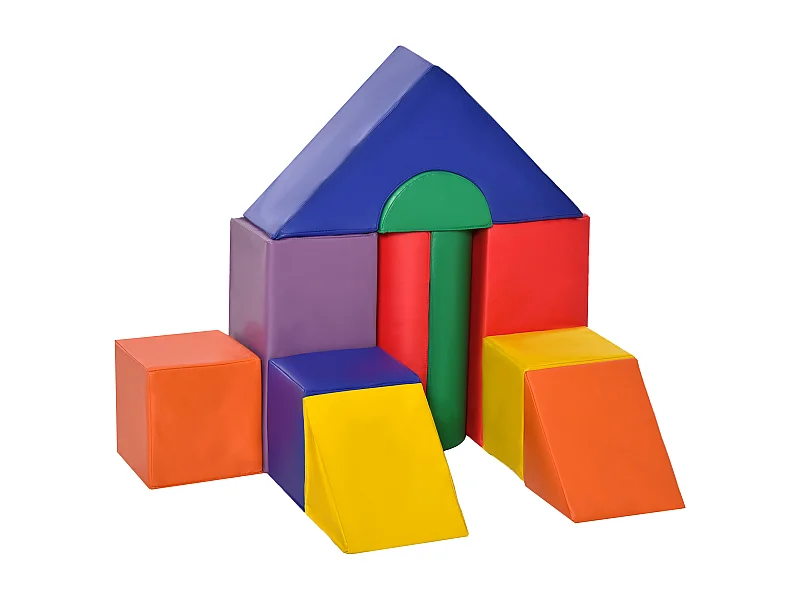 Bloques de espuma multicolor 50x50x25 cm HOMCOM