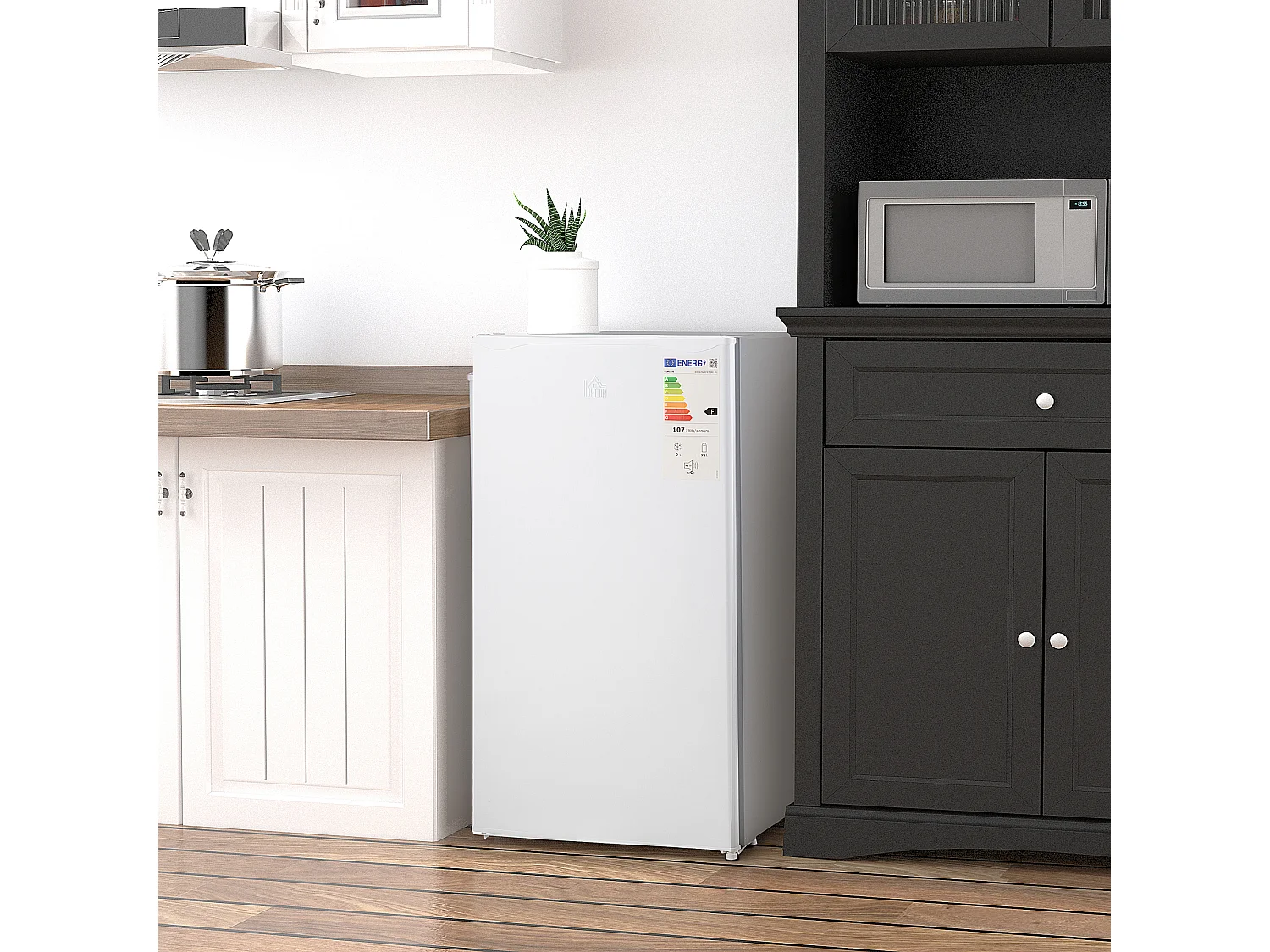 Mini refrigerador blanco 47.5x44.2x84 cm HOMCOM