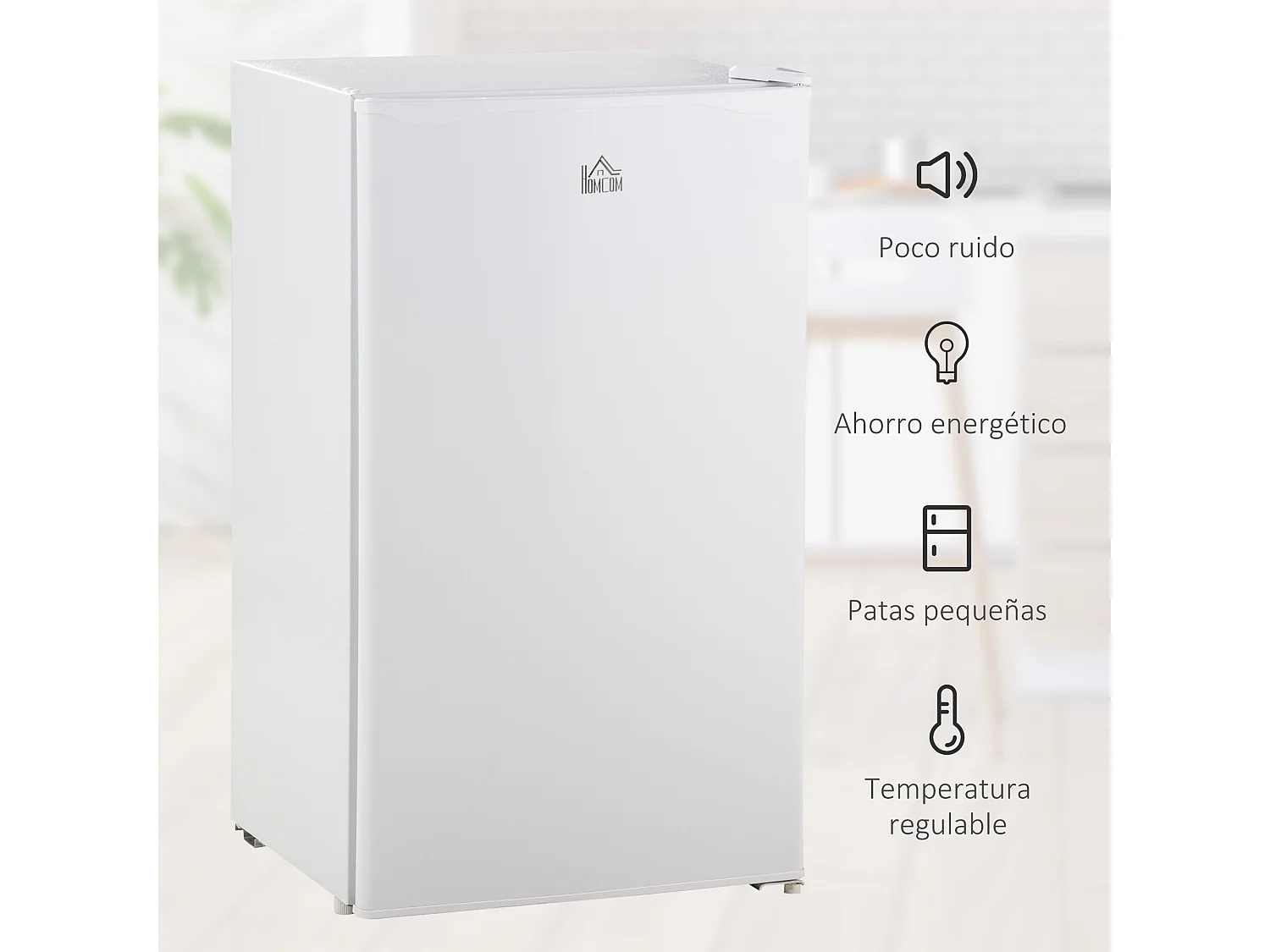 Mini refrigerador blanco 47.5x44.2x84 cm HOMCOM