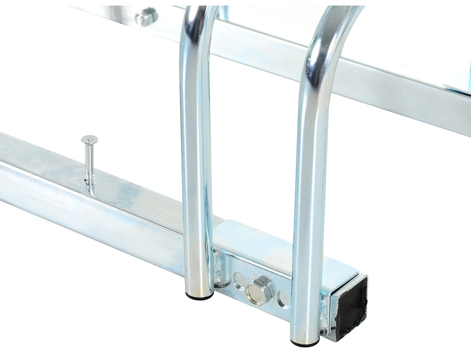 Aparcamiento para bicicletas plata 145x33x27 cm HOMCOM