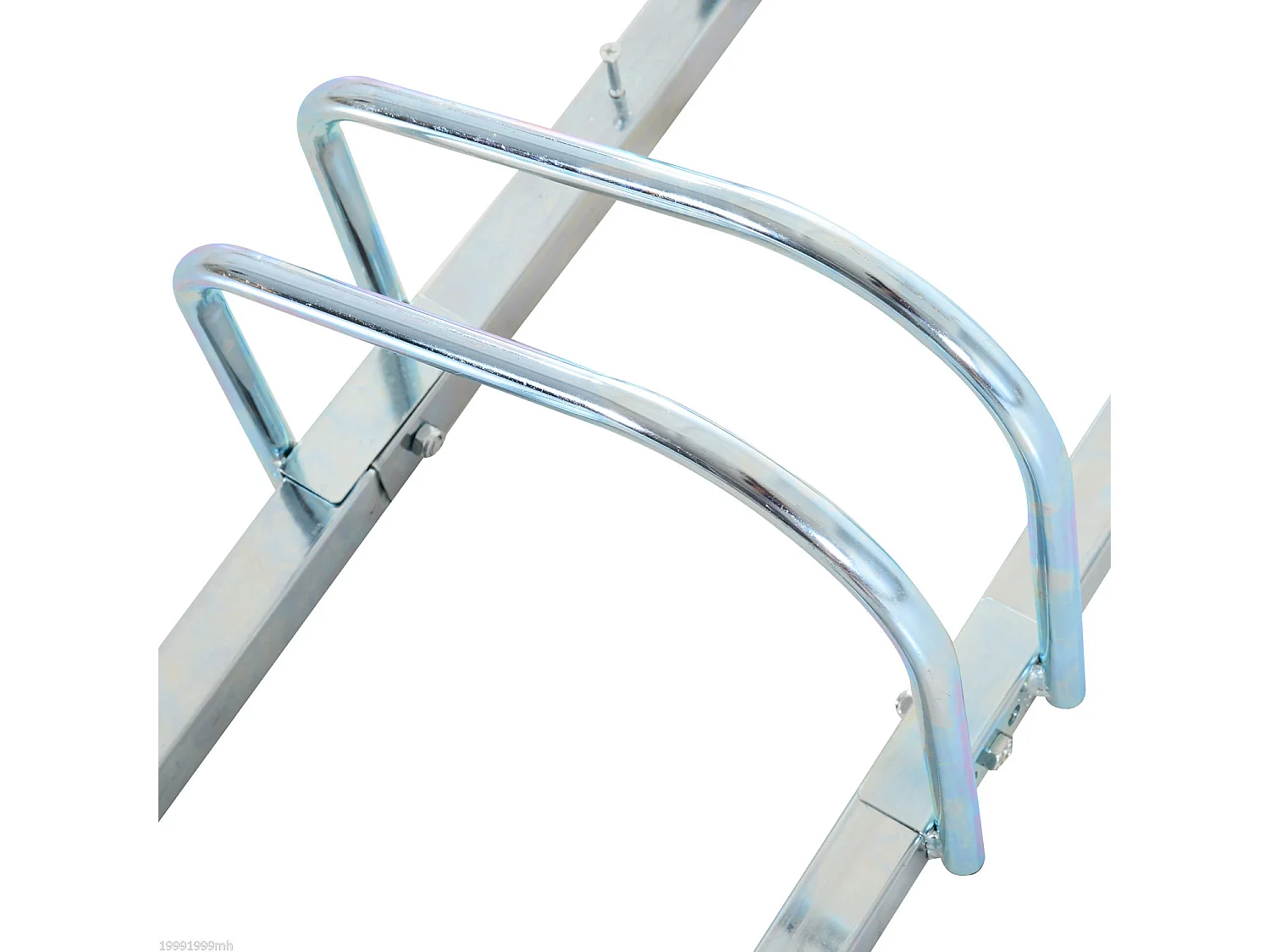 Aparcamiento para bicicletas plata 76x33x27 cm HOMCOM