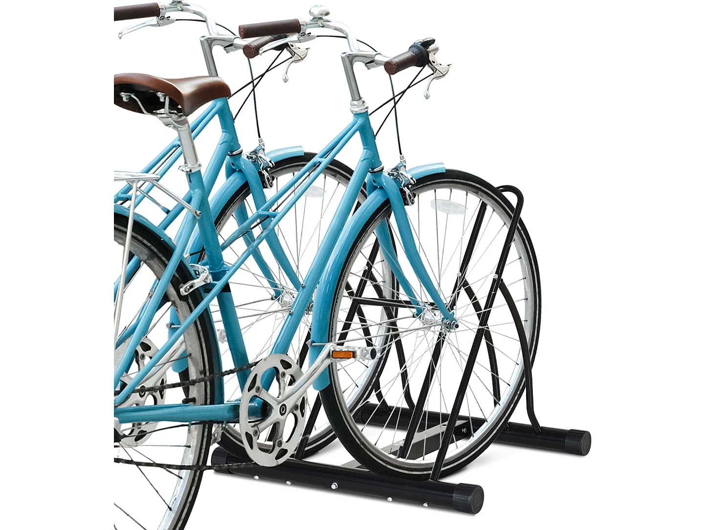 Soporte para bicicletas negro 60x54x57 cm HOMCOM