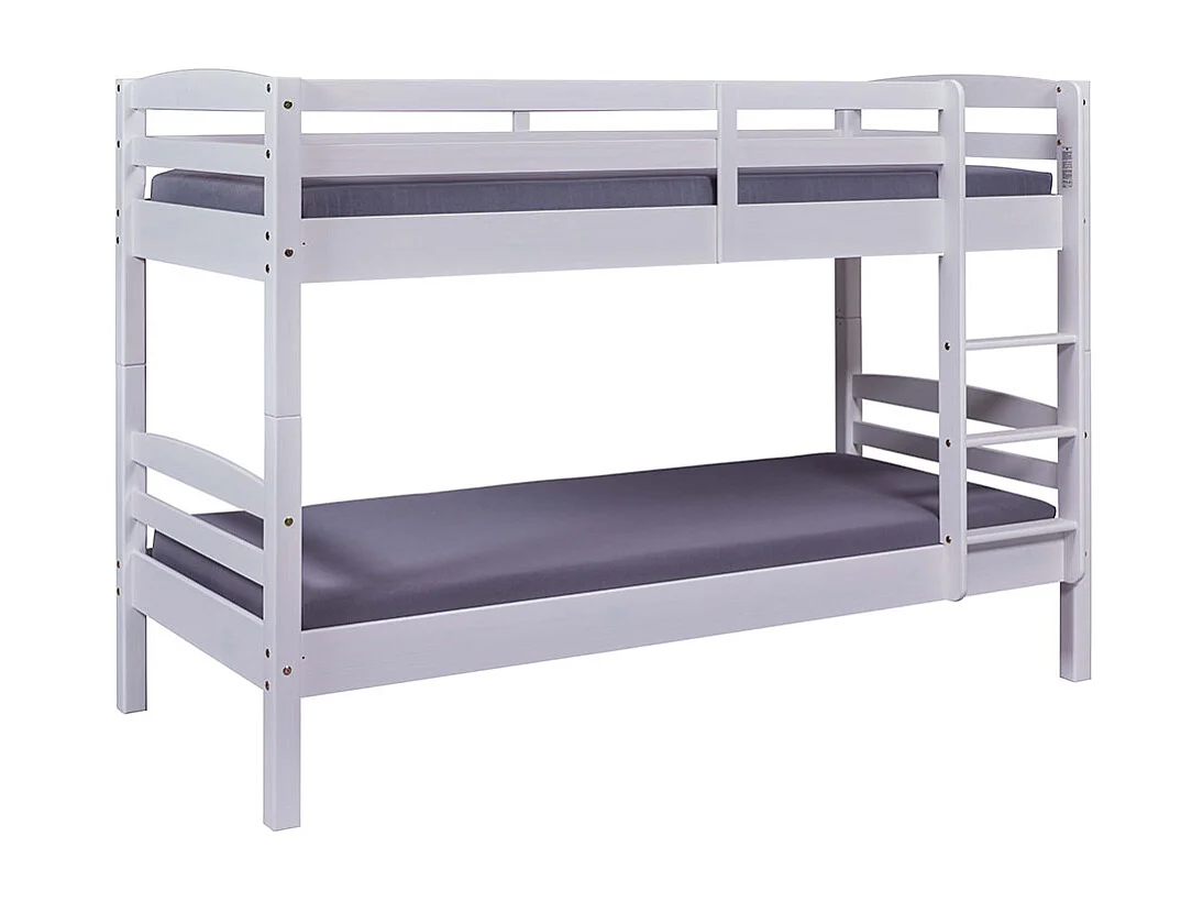 Salva wit gelakt massief grenen stapelbed 90x190 cm