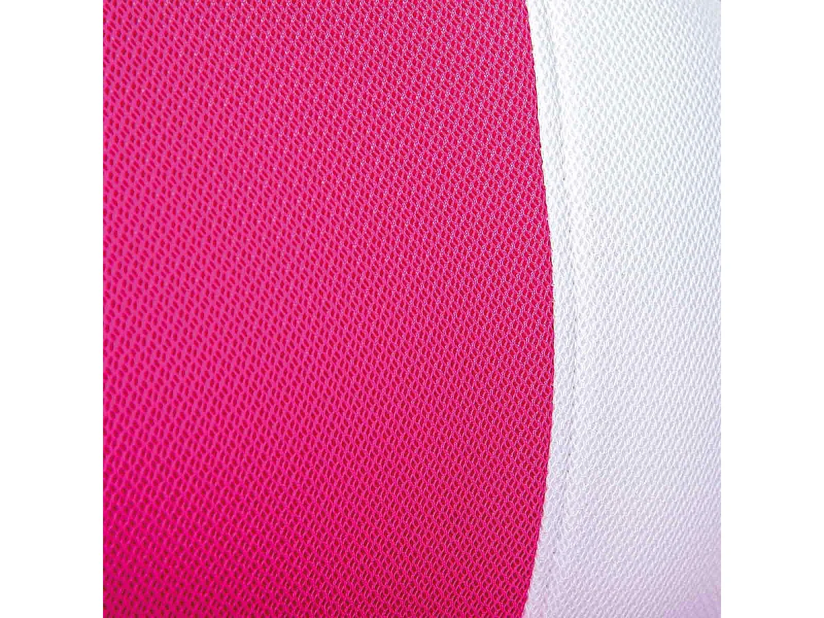 Jessi kantoorstoel framboos, wit.