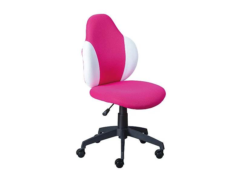 Chaise de Bureau "Jessi" 100cm Rose & Blanc