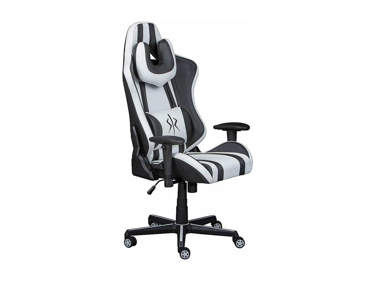 Fauteuil de Bureau "Zébré" 125-137cm Noir & Blanc