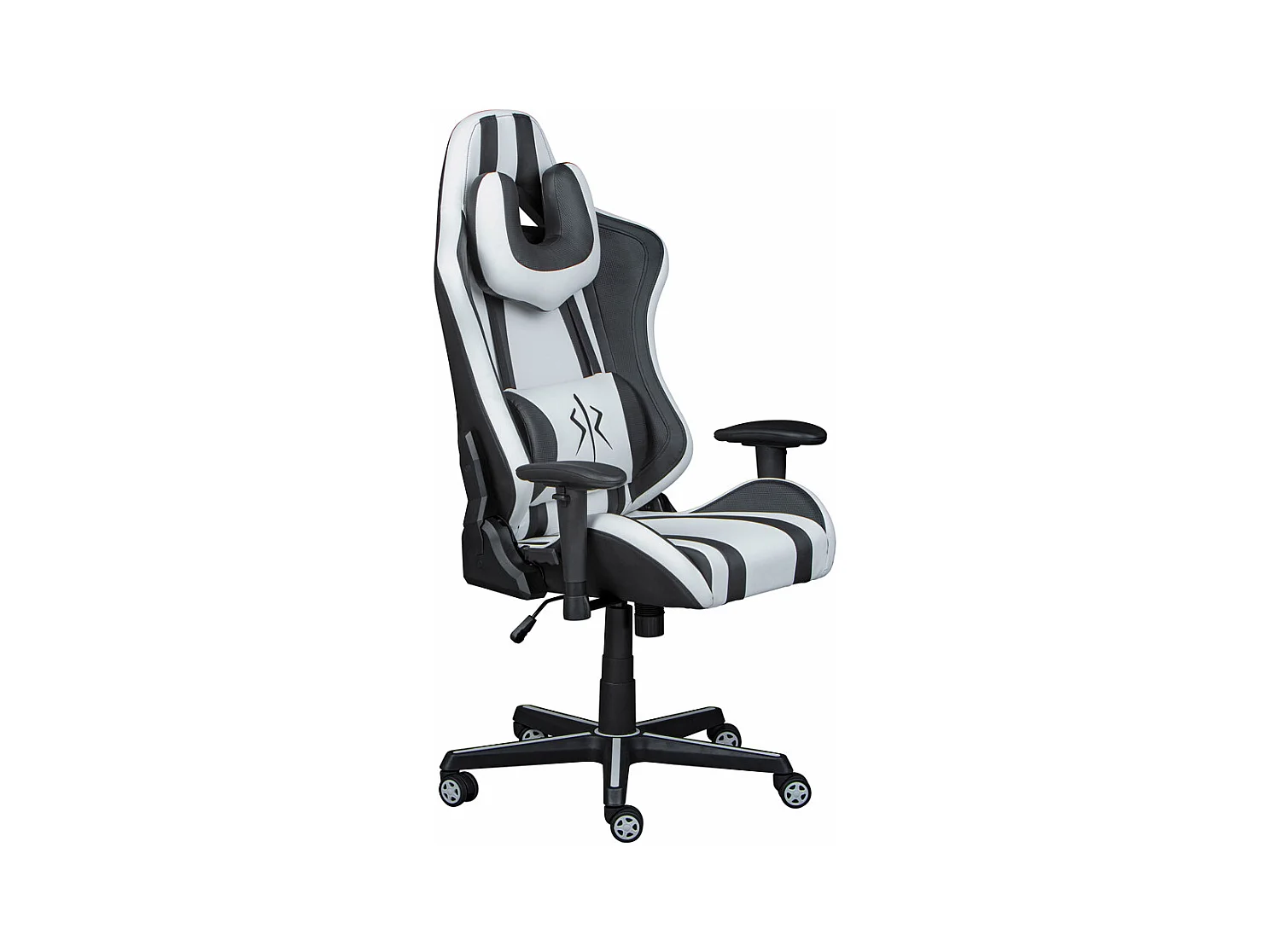 Fauteuil de Bureau "Zébré" 125-137cm Noir & Blanc