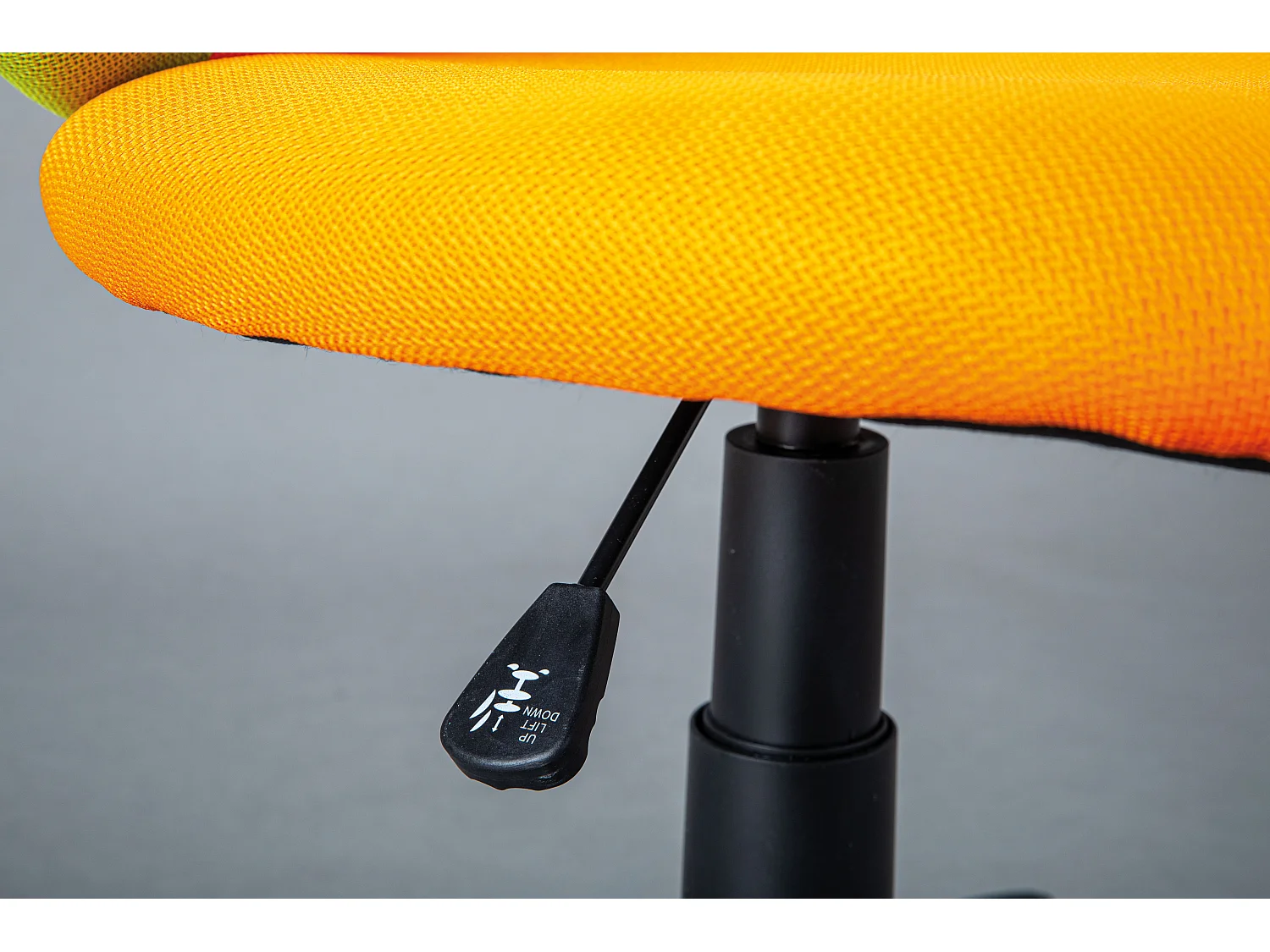 Jessi kantoorstoel oranje, groen.