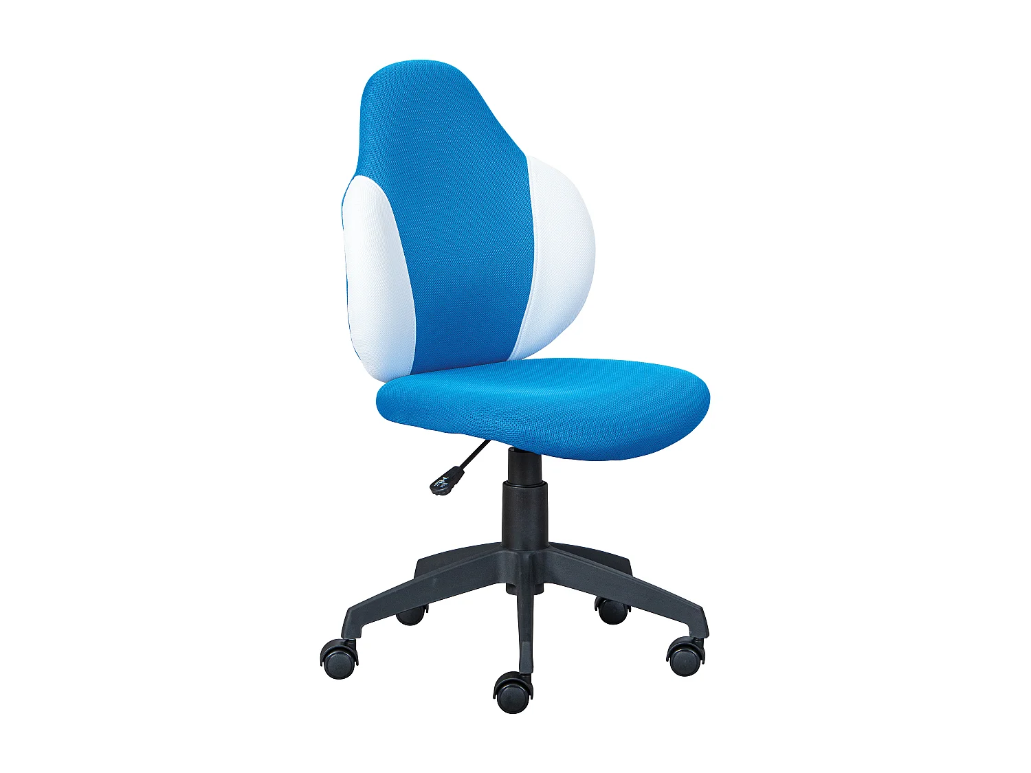 Jessi kantoorstoel blauw, wit.