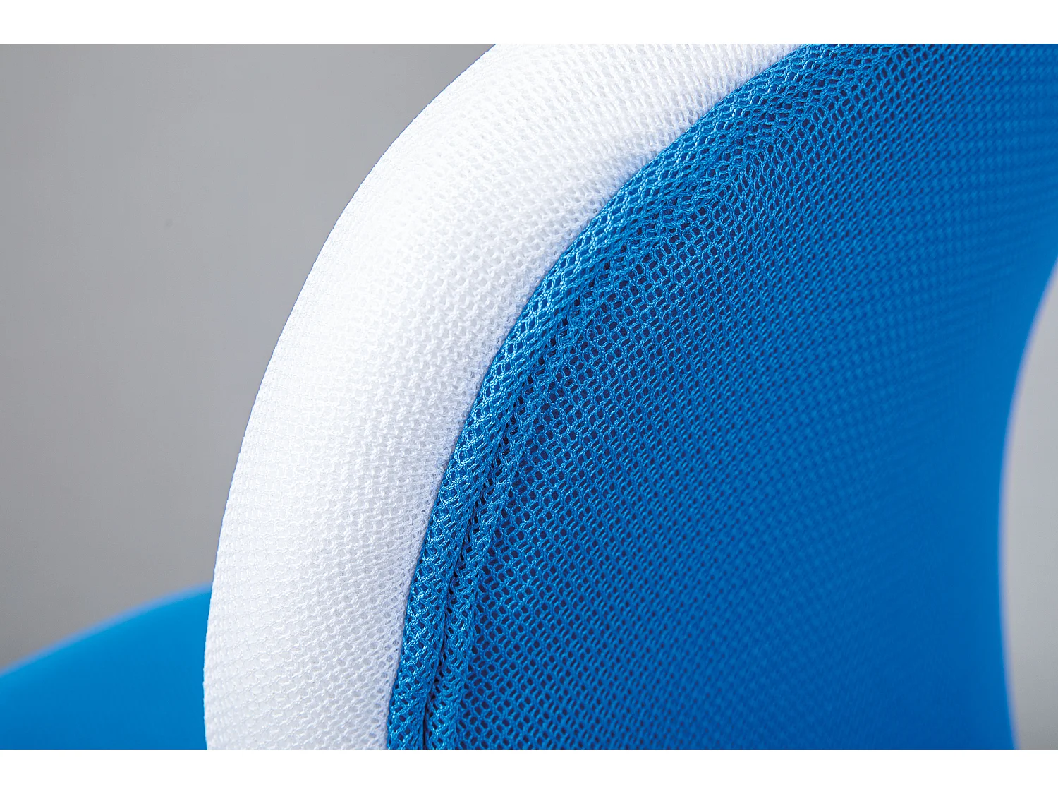 Jessi kantoorstoel blauw, wit.