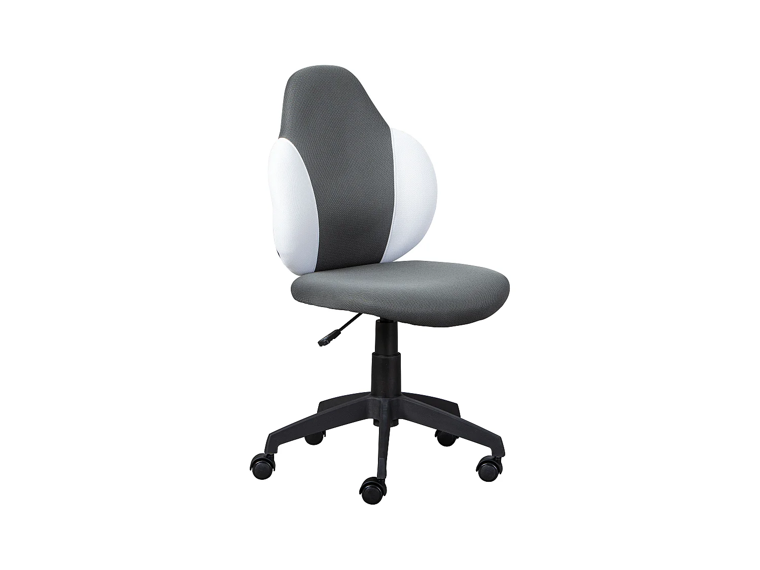 Sedia da ufficio Jessi grigio scuro, bianco.