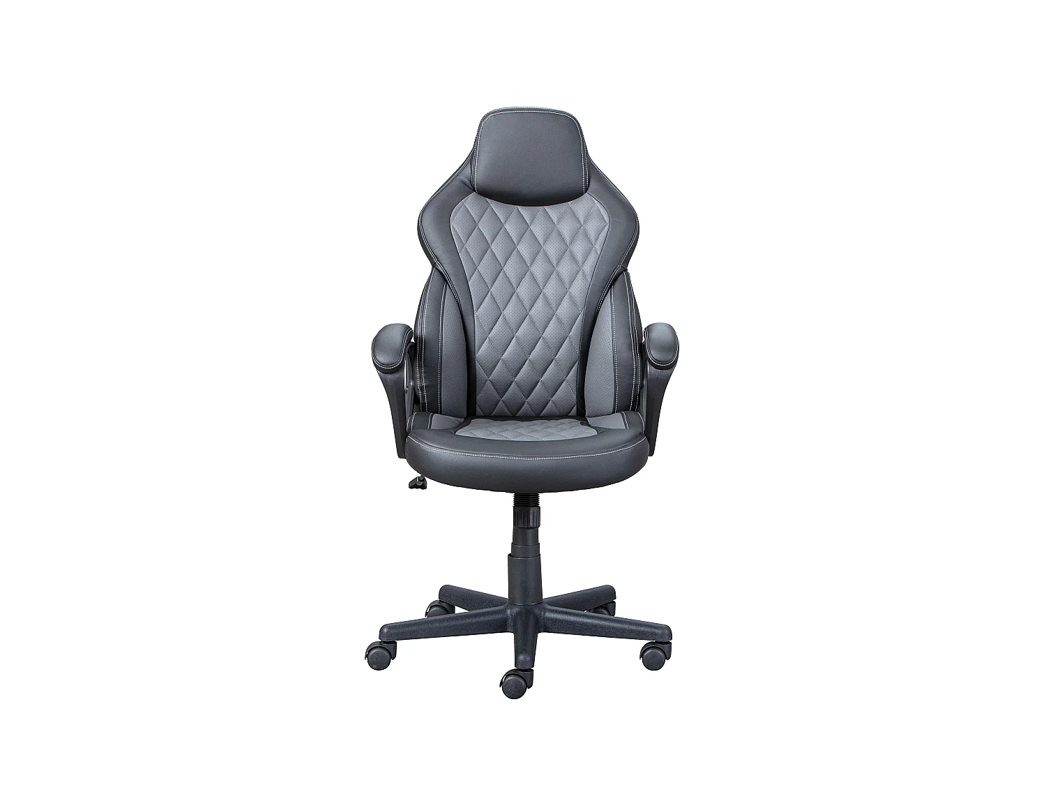 Chaise de Bureau "Viano" 107-117cm Noir & Gris