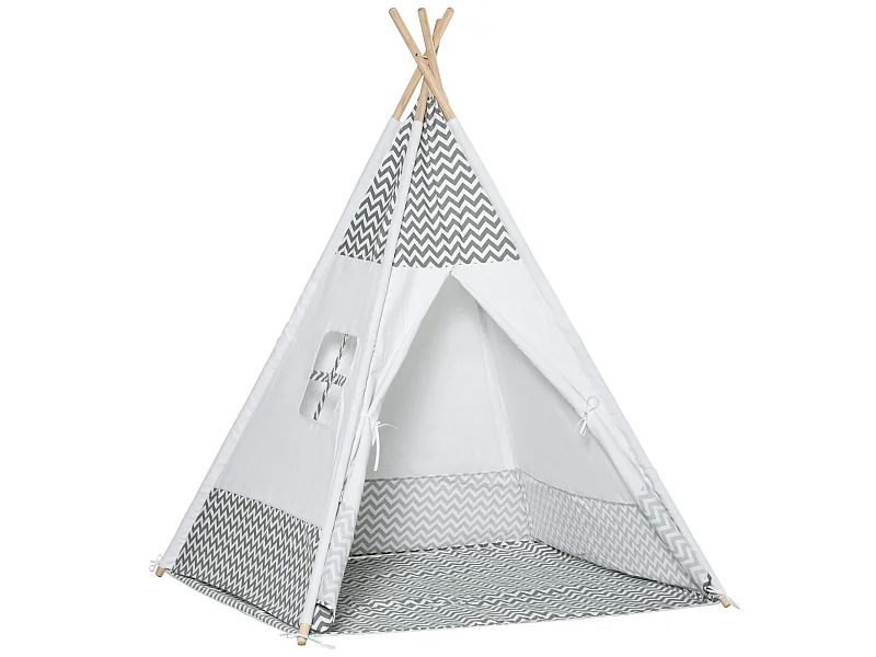 Tienda de campaña infantil gris 120x120x155 cm HOMCOM