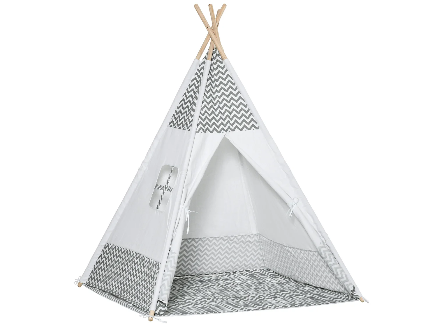 Tienda de campaña infantil gris 120x120x155 cm HOMCOM