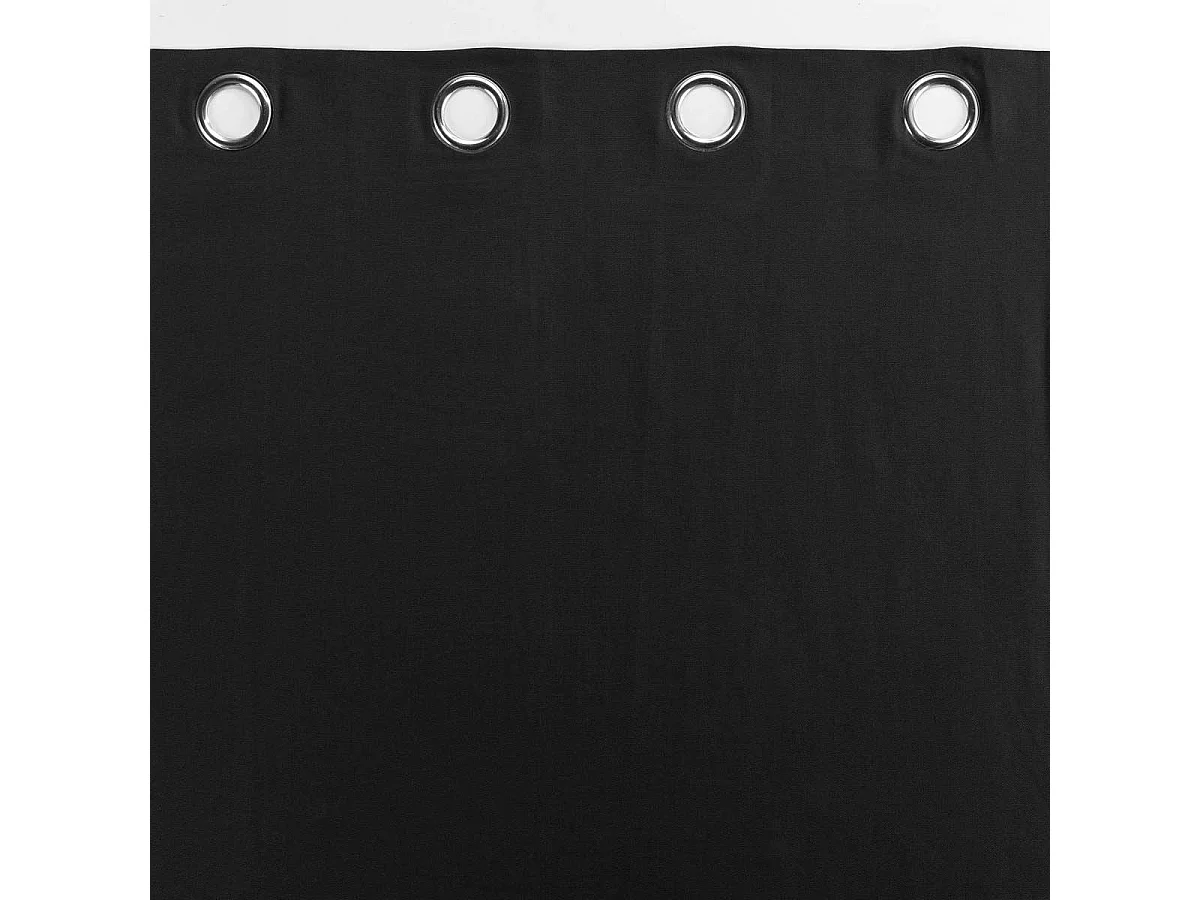 Rideau à Oeillets "Panama" 140x240cm Noir