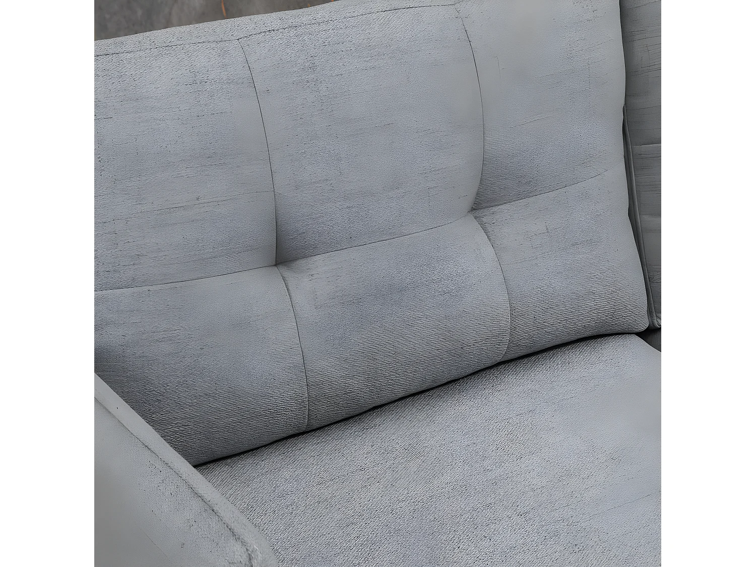 Canapé 2 places art déco SASSARI gris