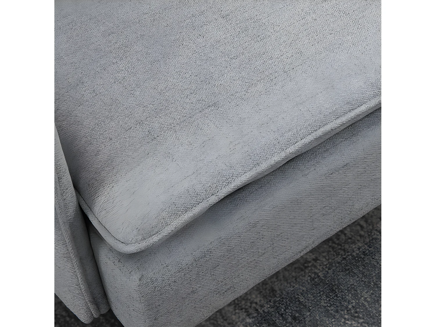 Canapé 2 places art déco SASSARI gris