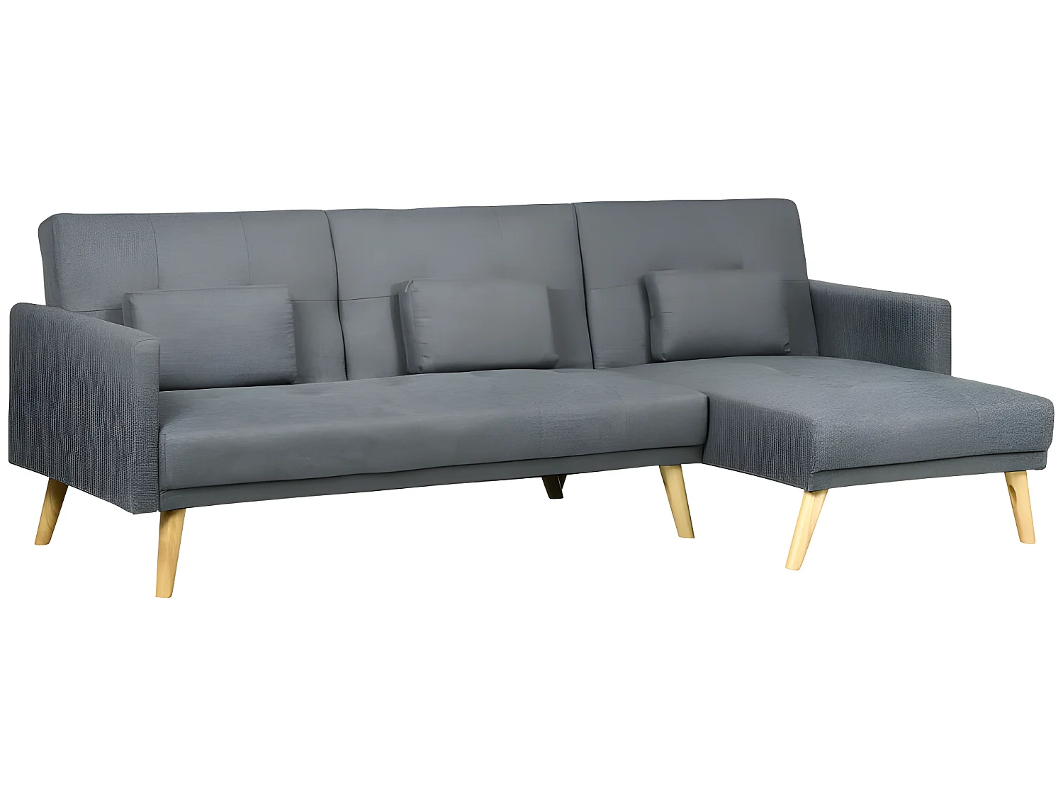 Canapé d'angle convertible COROGNE gris