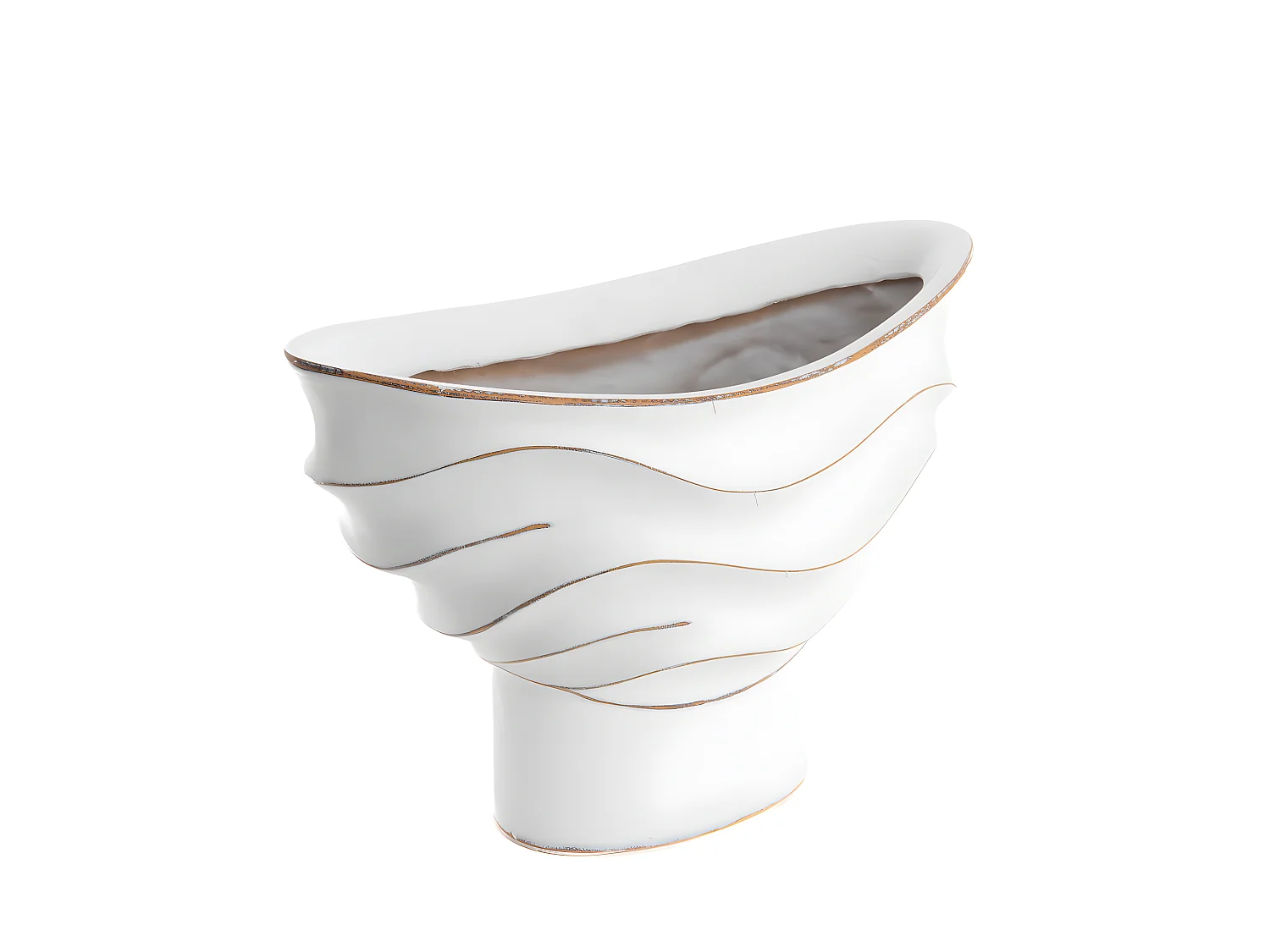 Coupe vague blanche 24 cm