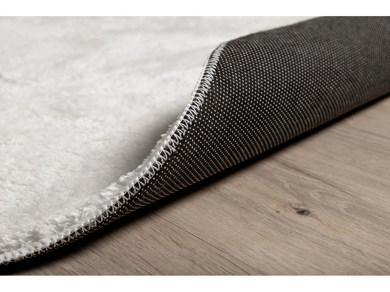 Tapis Rond Uni "Blanca" 200cm Blanc